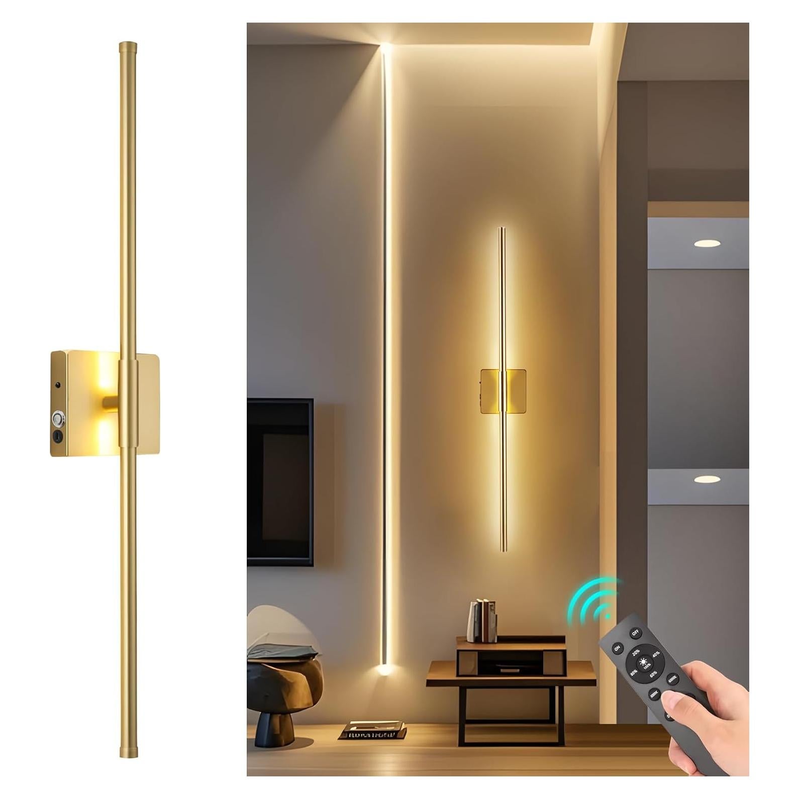 Aplique de Pared LED Inalámbrico Guangge GG-Lighting M Oro