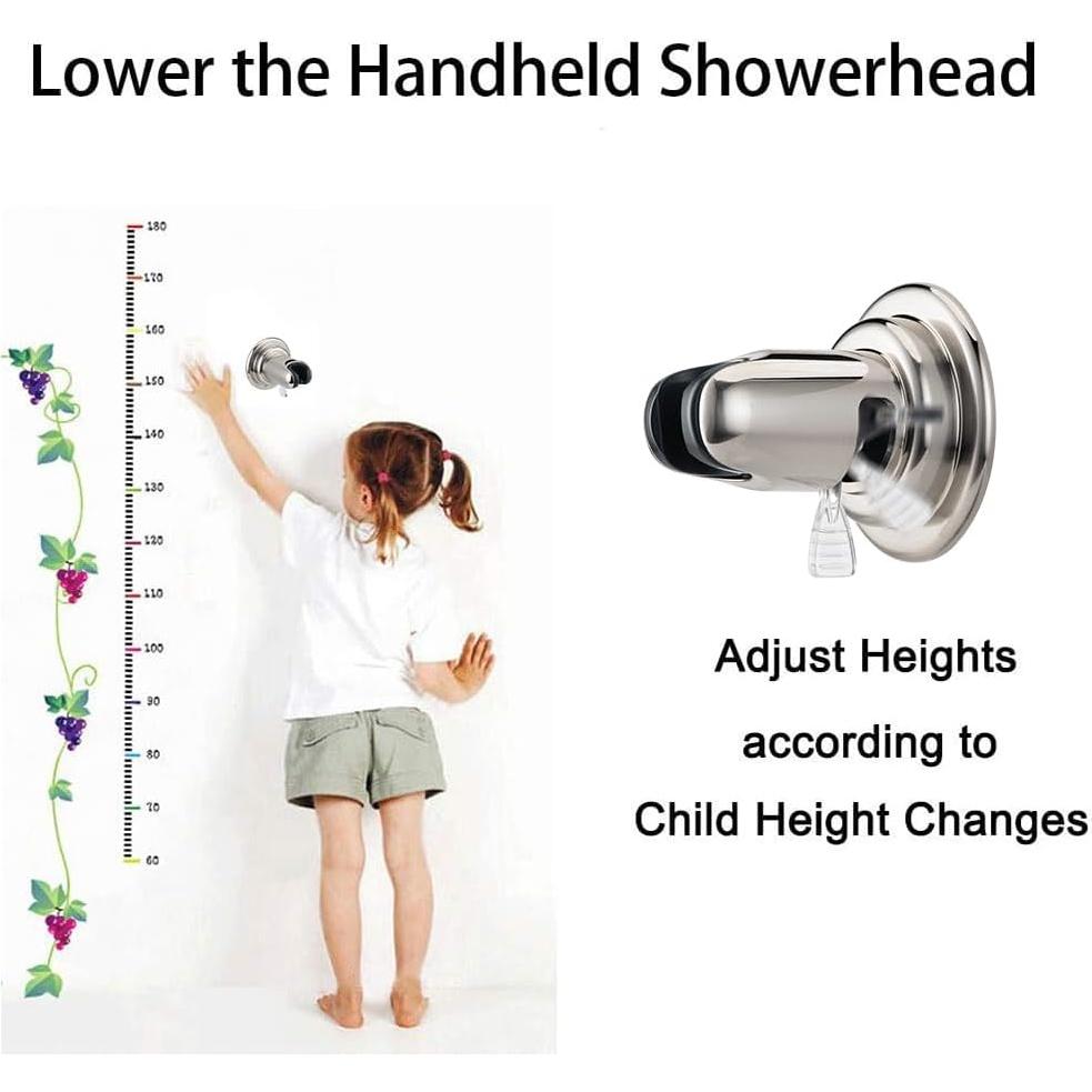 Soporte de Ducha con Ventosa BOPai Ajustable 20° Niquelado