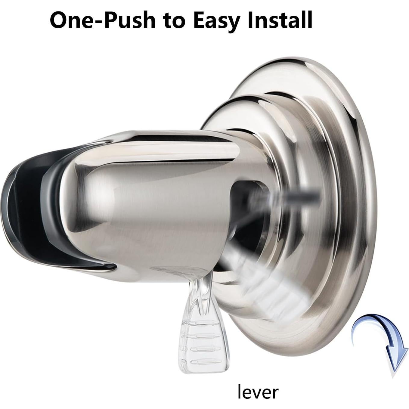 Soporte de Ducha con Ventosa BOPai Ajustable 20° Niquelado