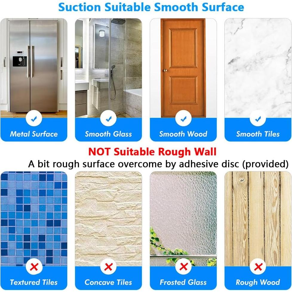 Soporte de Ducha con Ventosa BOPai Ajustable 20° Niquelado