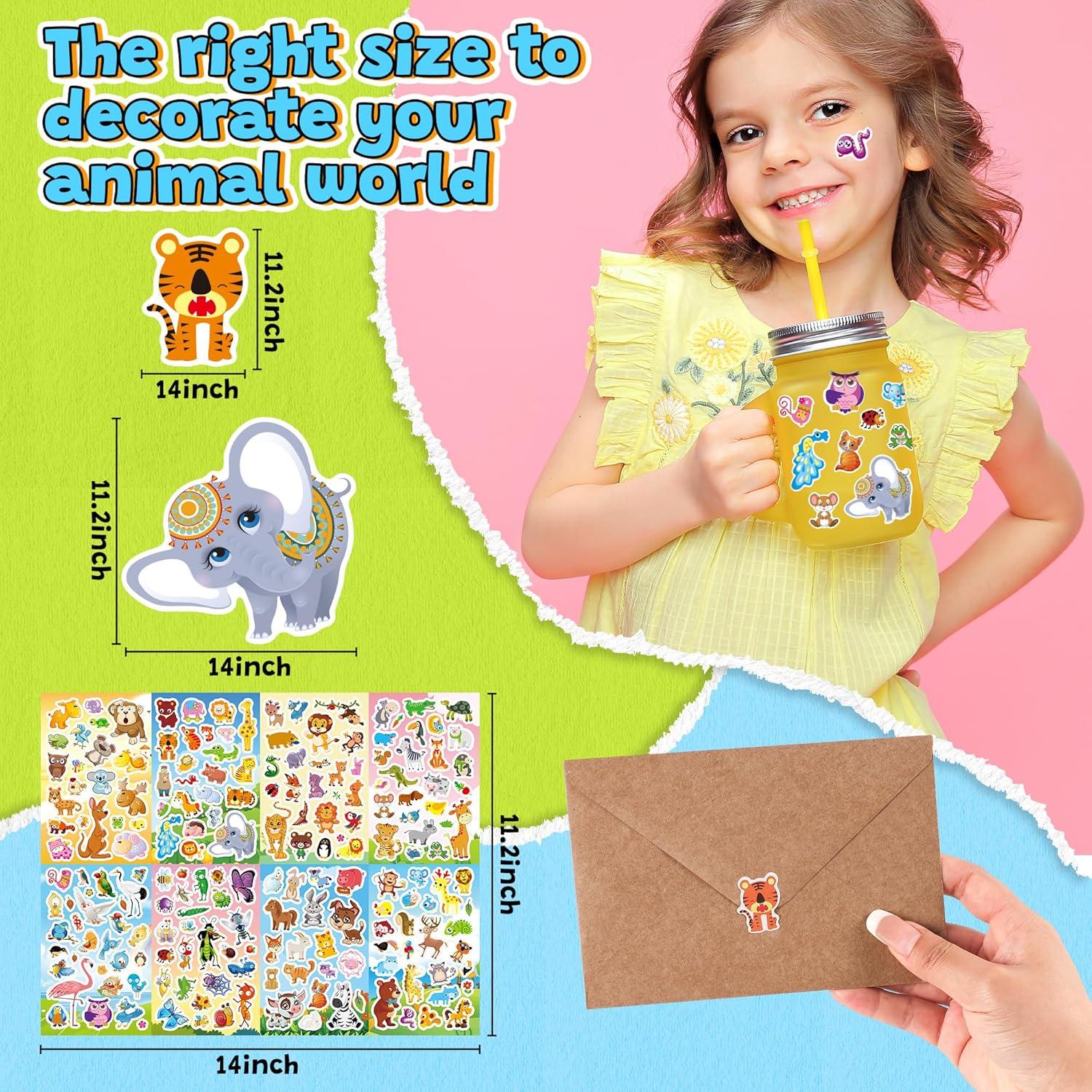 Stickers de Animales Sinceroduct - 1800+ Piezas Reutilizables