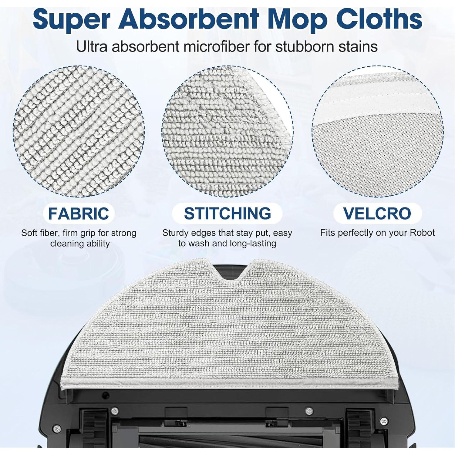 Kit de Reemplazo 23PCS DrRobor para Aspiradora Roborock Q8 Max+/Q5 Pro+