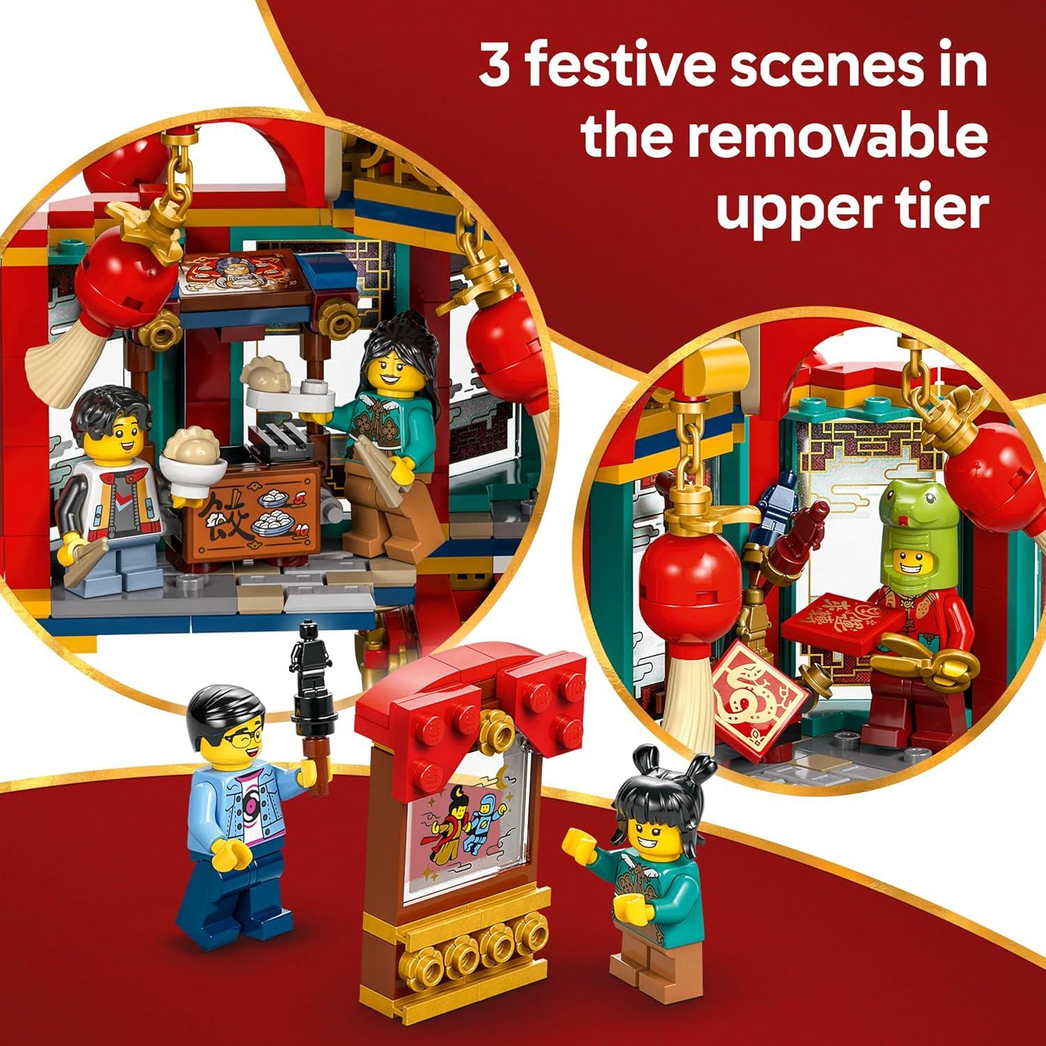 LEGO Linterna Trottante Festival de Primavera 80116 - 1295 Piezas