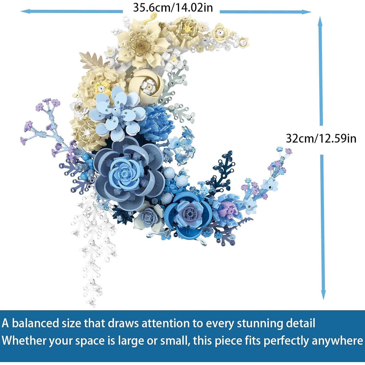 Bloques de Construcción STADREWVY Luna Creciente 934 Piezas