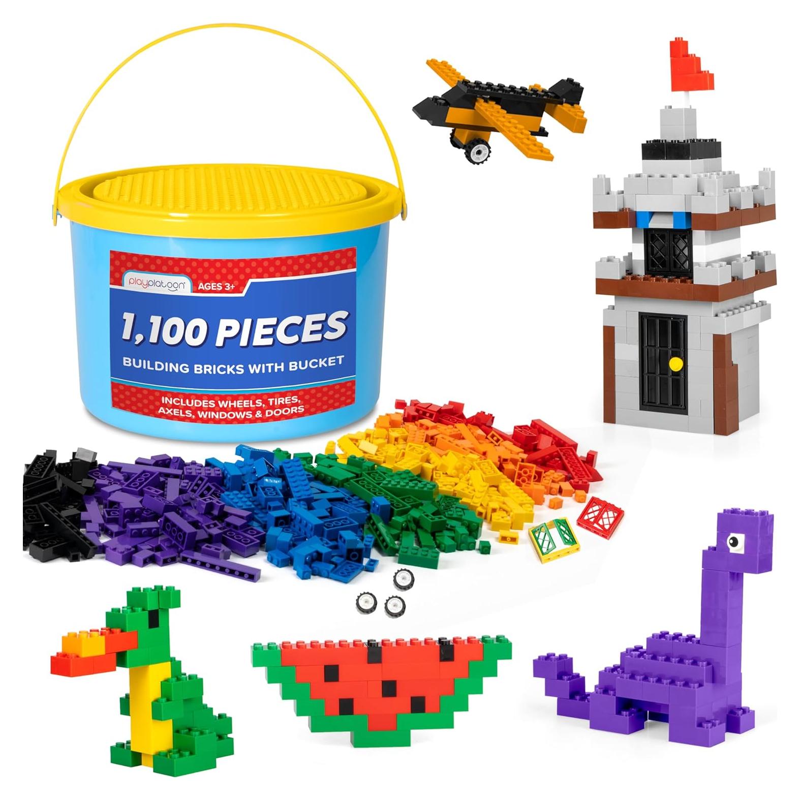 Juego de Bloques de Construcción 1100 Piezas Play Platoon