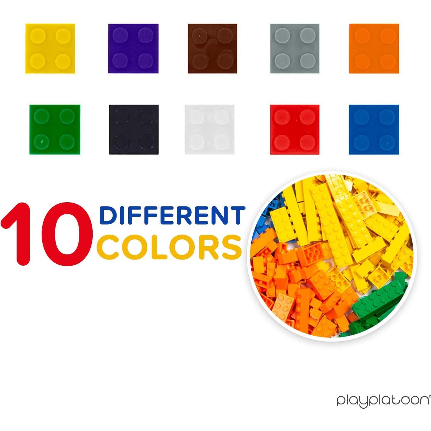 Juego de Bloques de Construcción 1100 Piezas Play Platoon