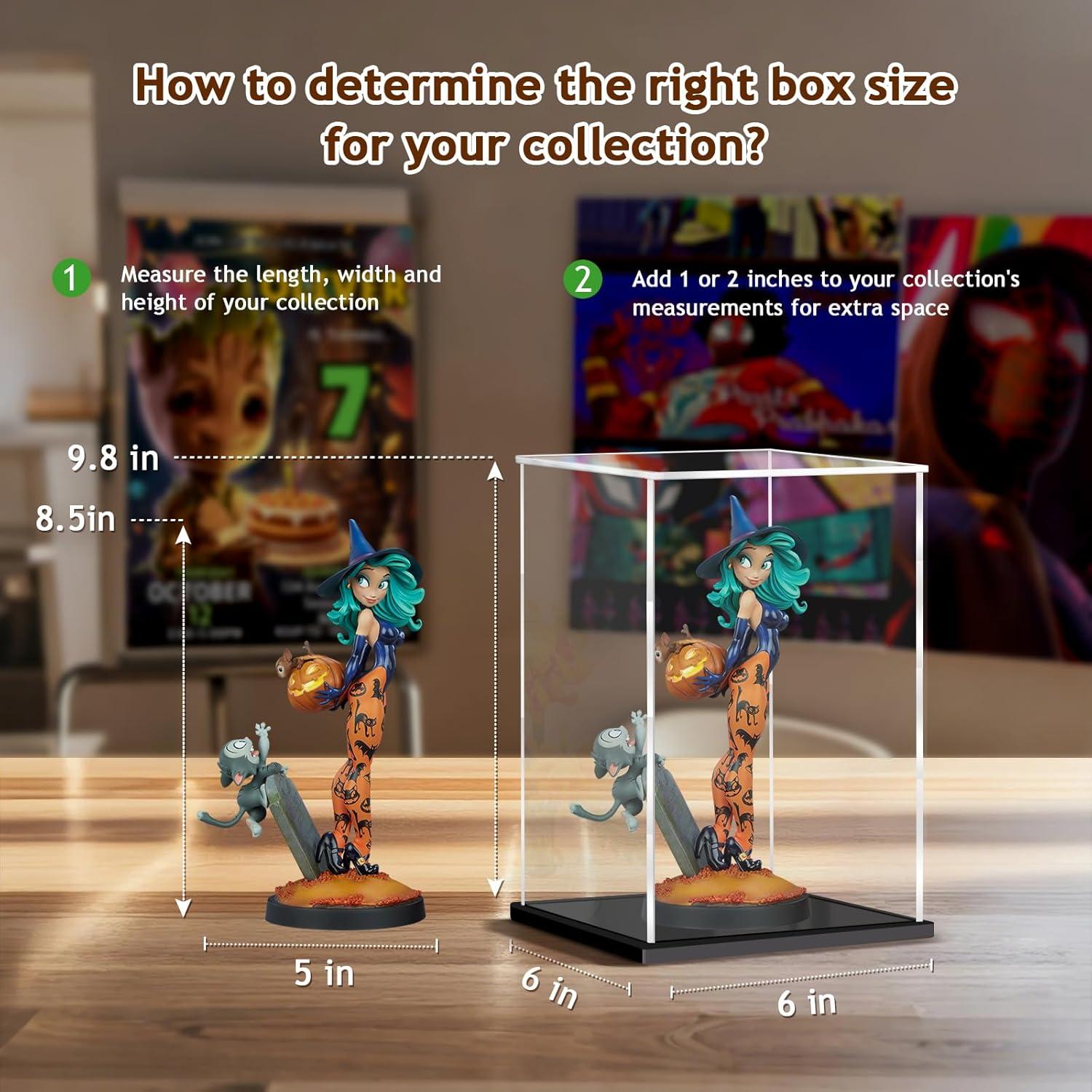 Caja de Exhibición Acrílica XINISS 30x20x20 cm para Coleccionables