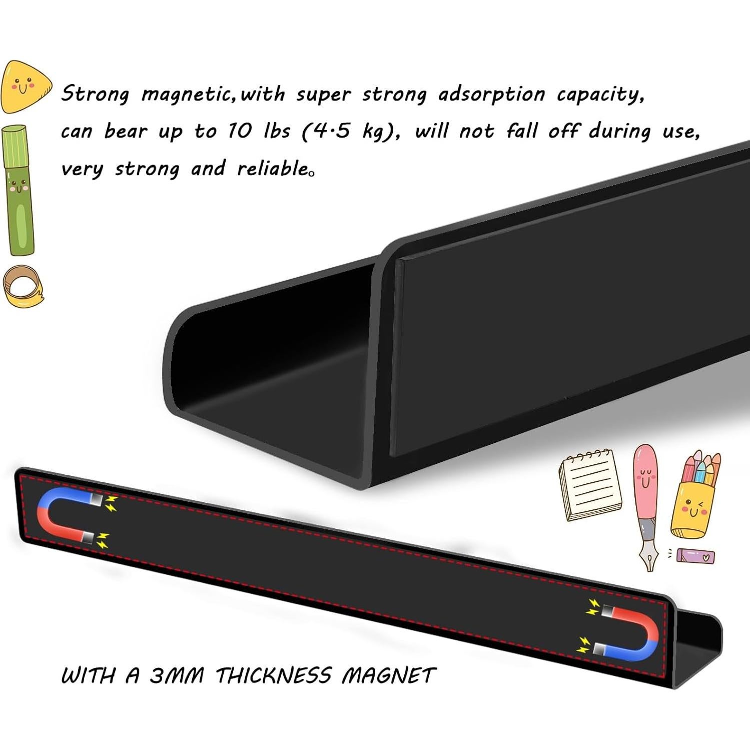 Estante Magnético MATT SAGA 43 cm para Aula y Cocina - 2 Pcs