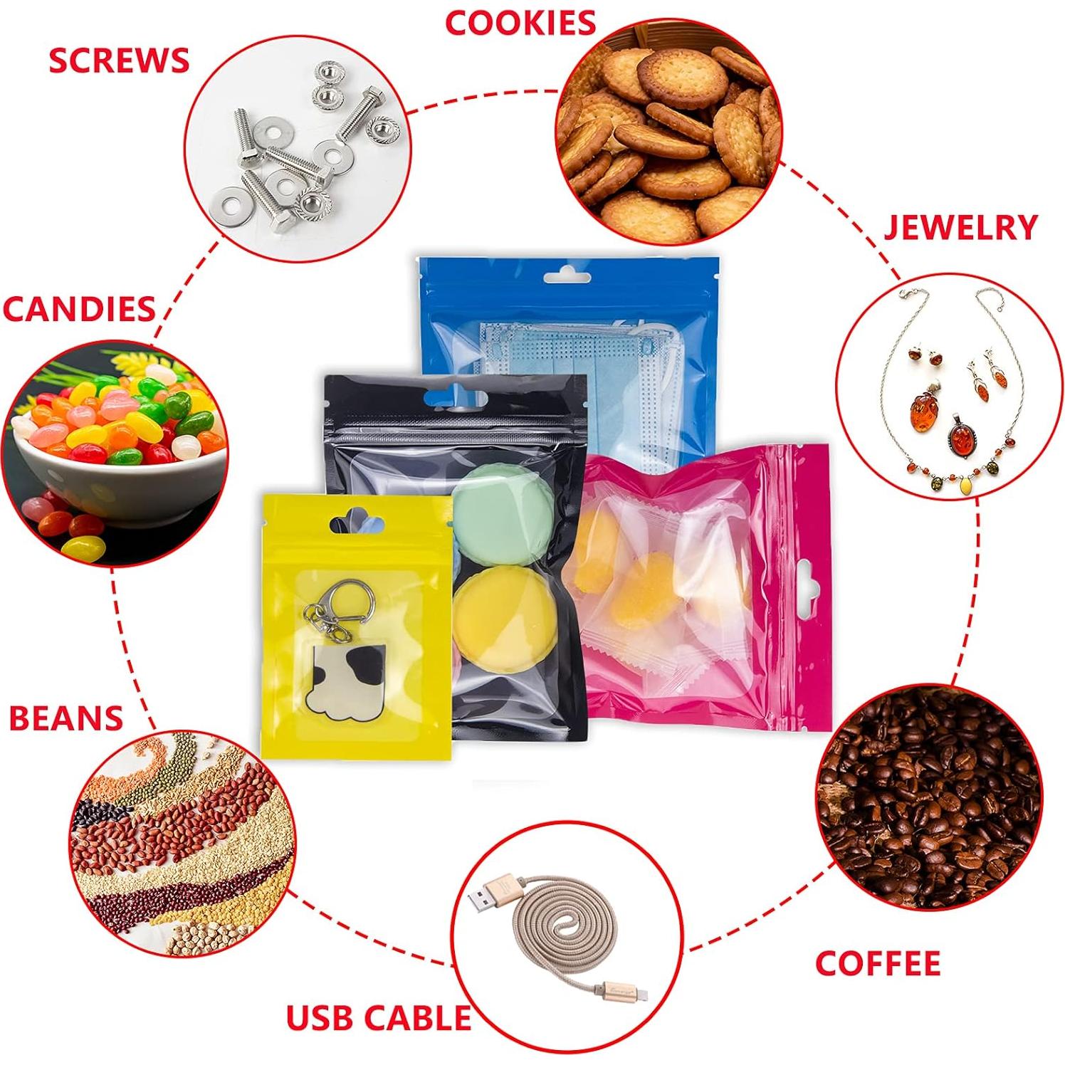 Bolsas Mylar Reutilizables YOTOZU 100 Unidades 6.9x10cm