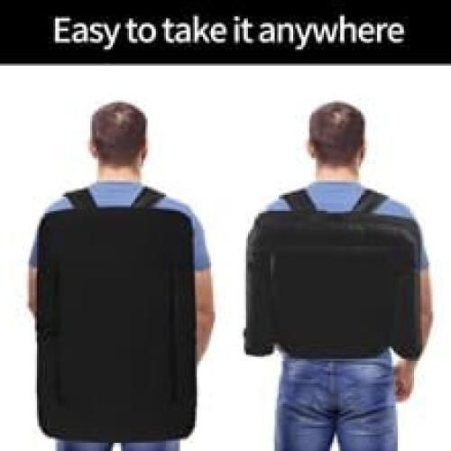 Asientos de Estadio Plegables Summates con Respaldo Ajustable - Paquete de 2, Negro