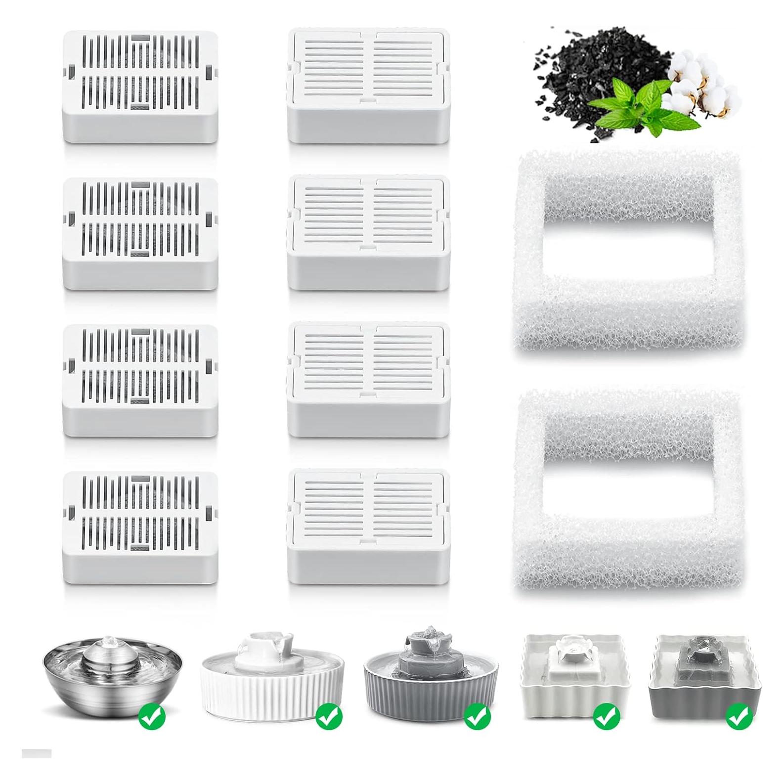 Filtros de Reemplazo para Fuente de Agua NautyPaws 10 Pack