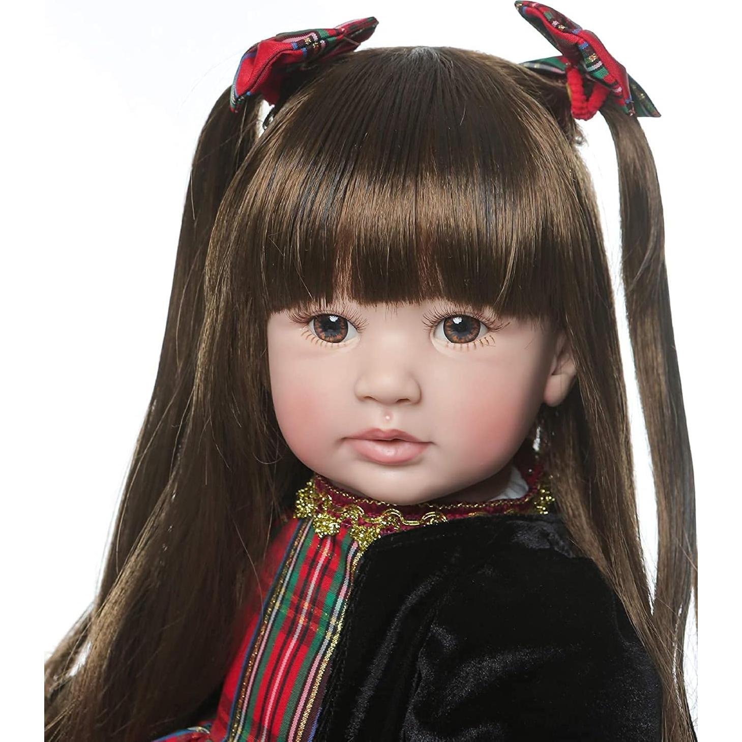 Muñeca Reborn Niña 60,96 cm Silicona Suave Vestido Princesa