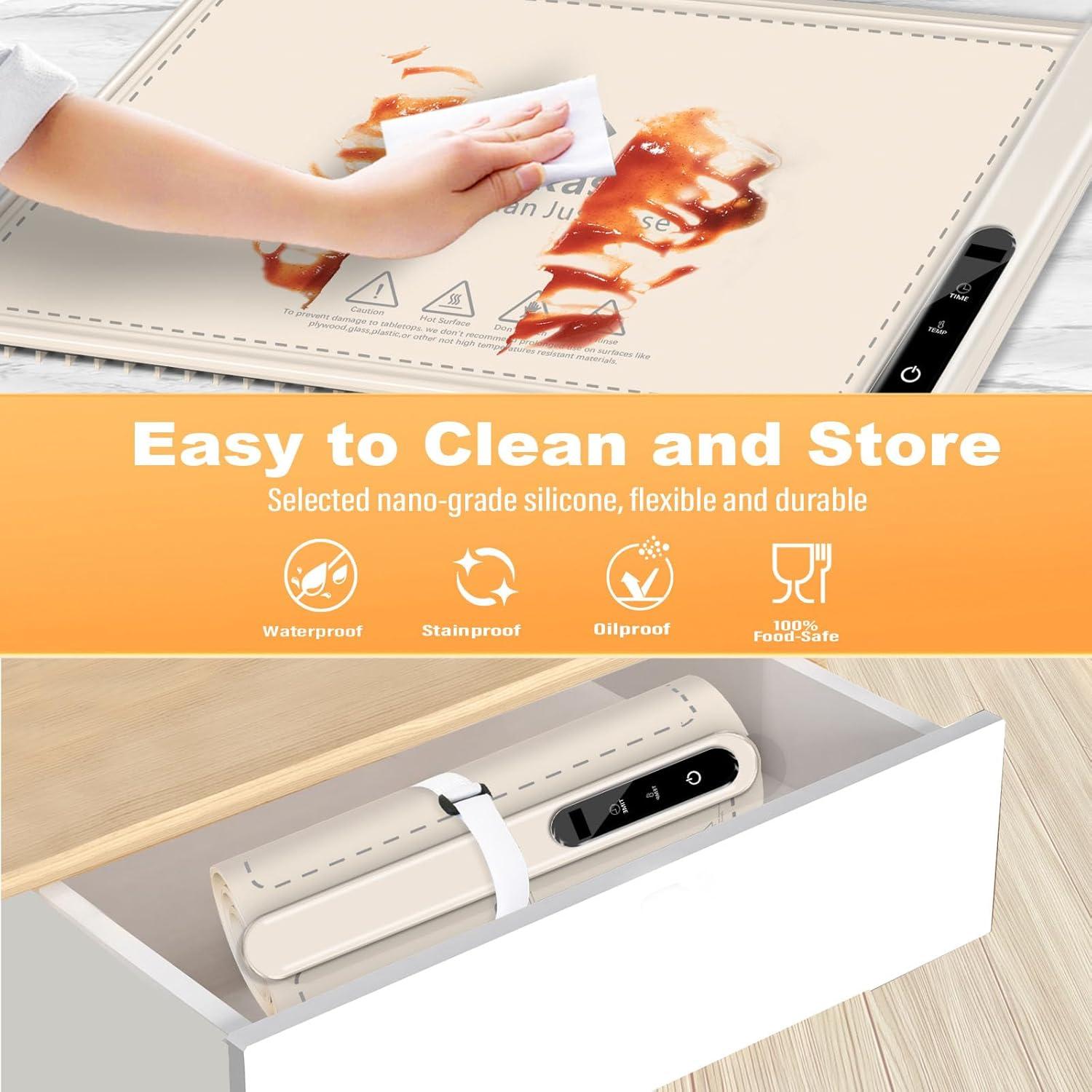 Alfombrilla Calentadora Eléctrica MoKasi 61x41 cm 6 Temperaturas