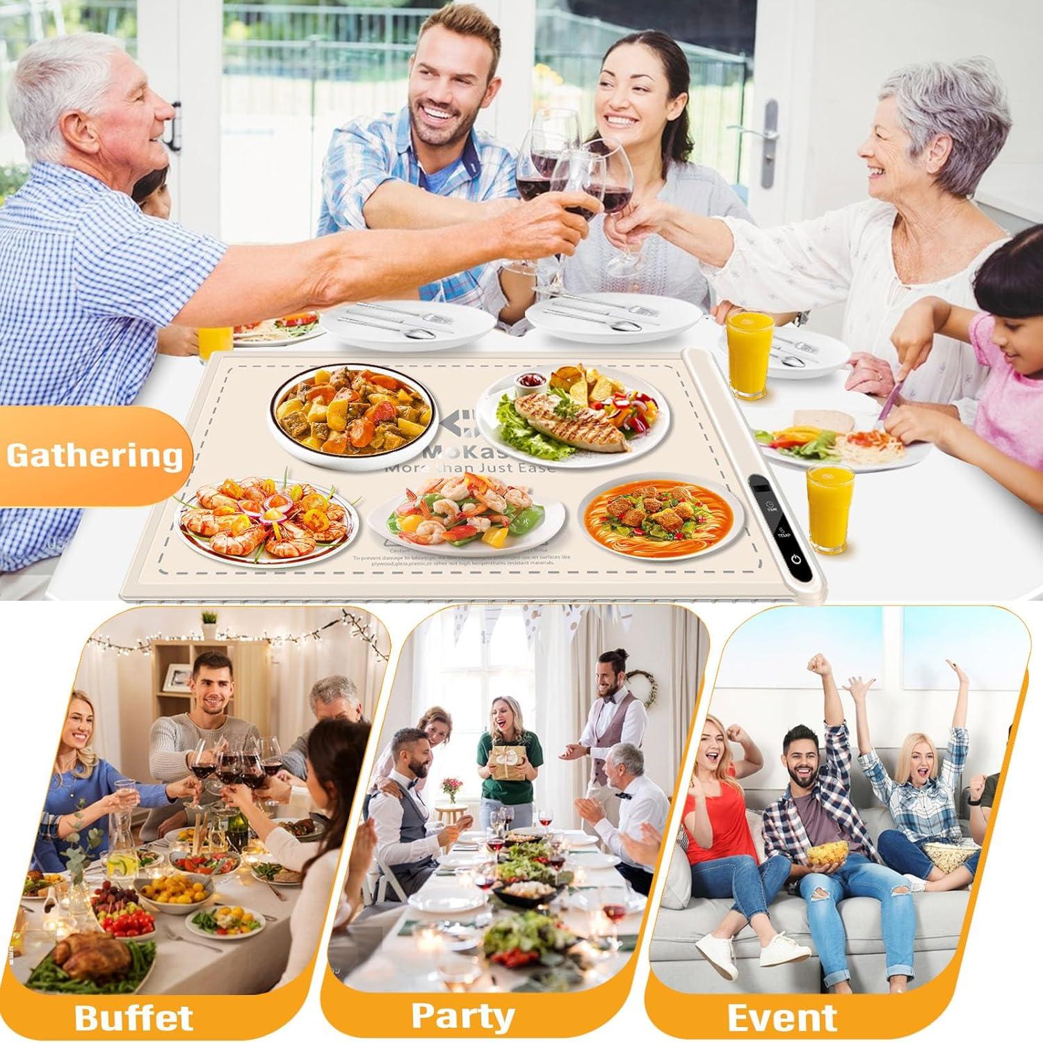 Alfombrilla Calentadora Eléctrica MoKasi 61x41 cm 6 Temperaturas