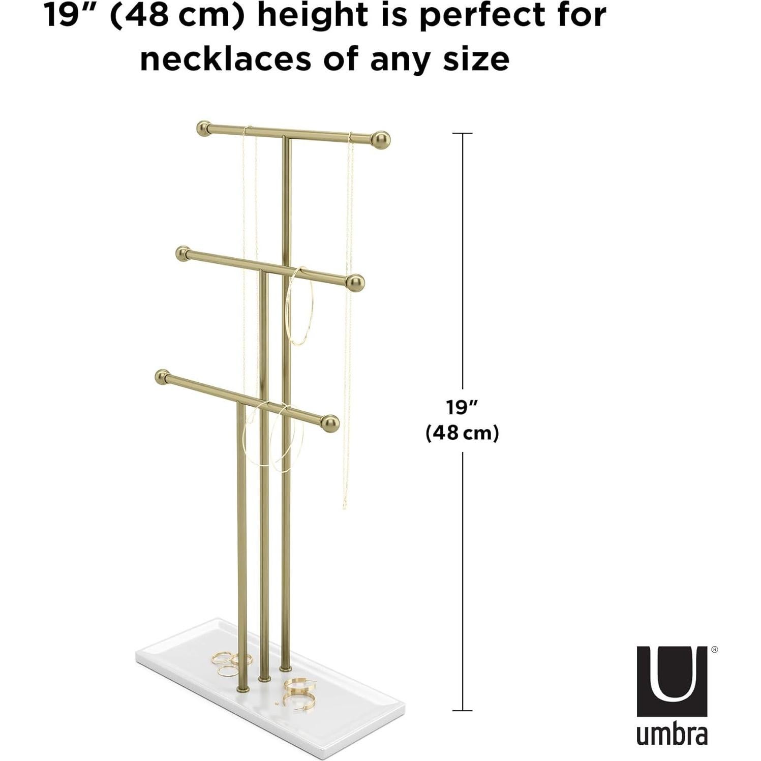 Organizador de Joyería Colgante Umbra Trigem 3 Niveles 48 cm