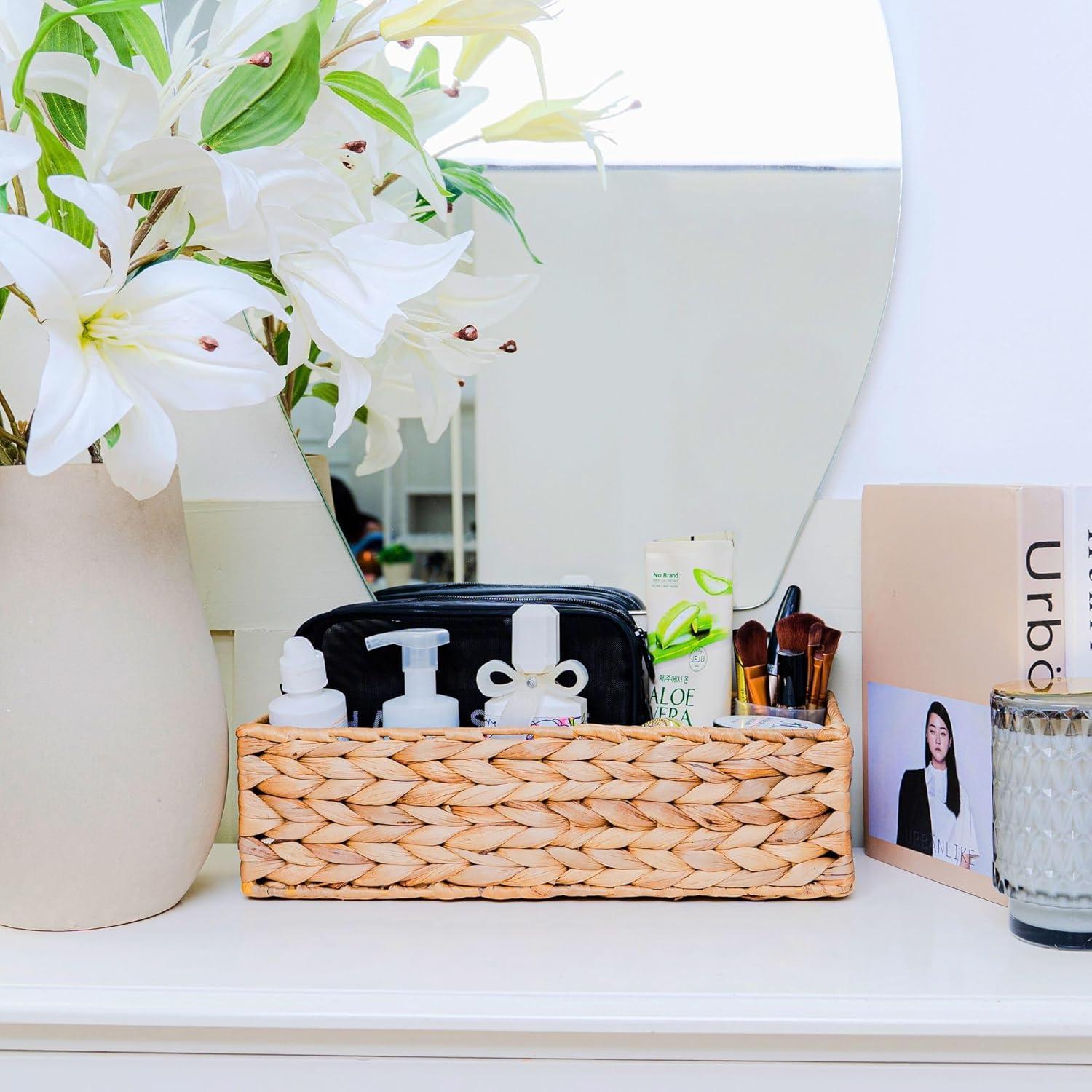 Juego de 3 Soportes de Papel Higiénico M4DECOR de Mimbre