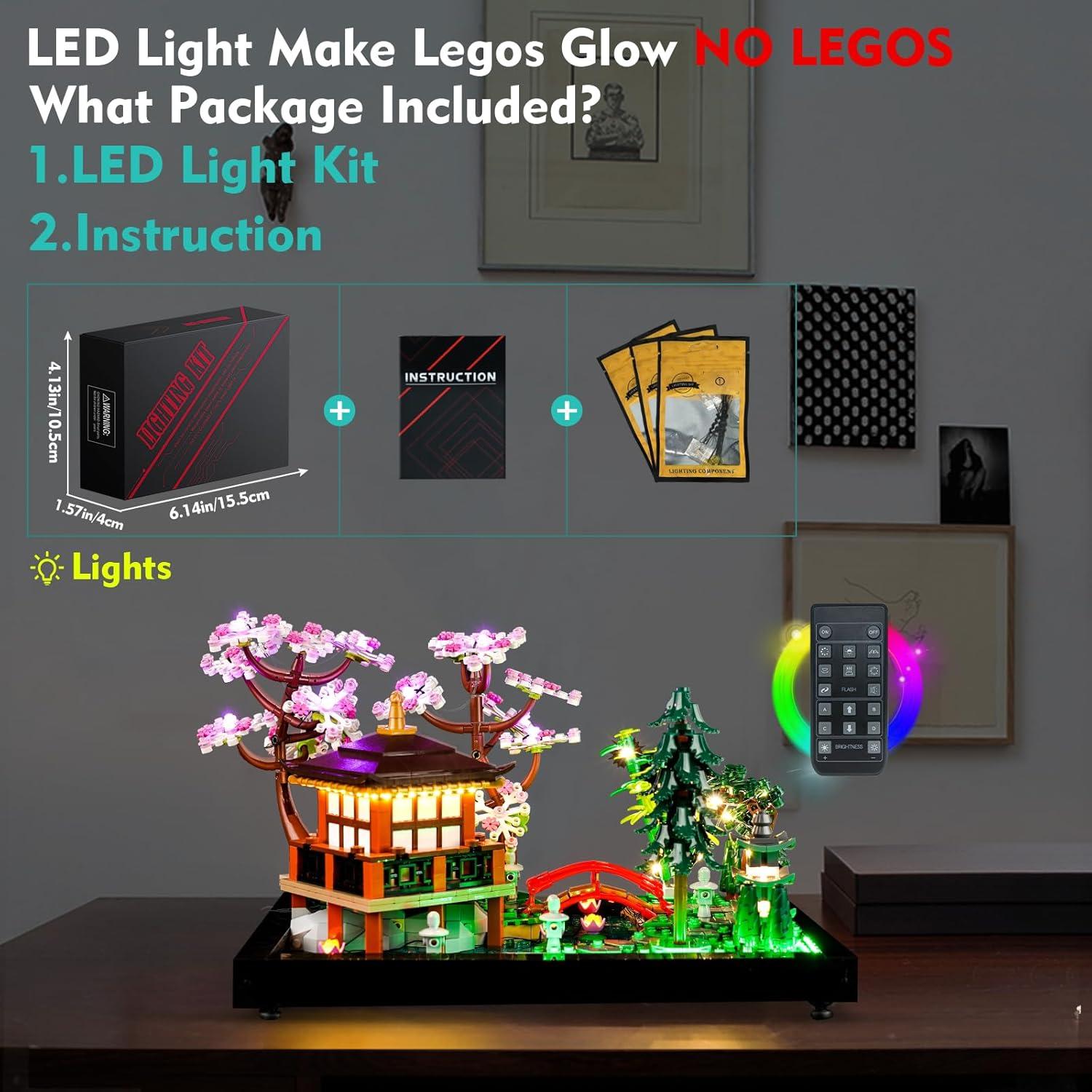 Kit de Luz LED LocoLee para LEGO Jardín Tranquilo 10315