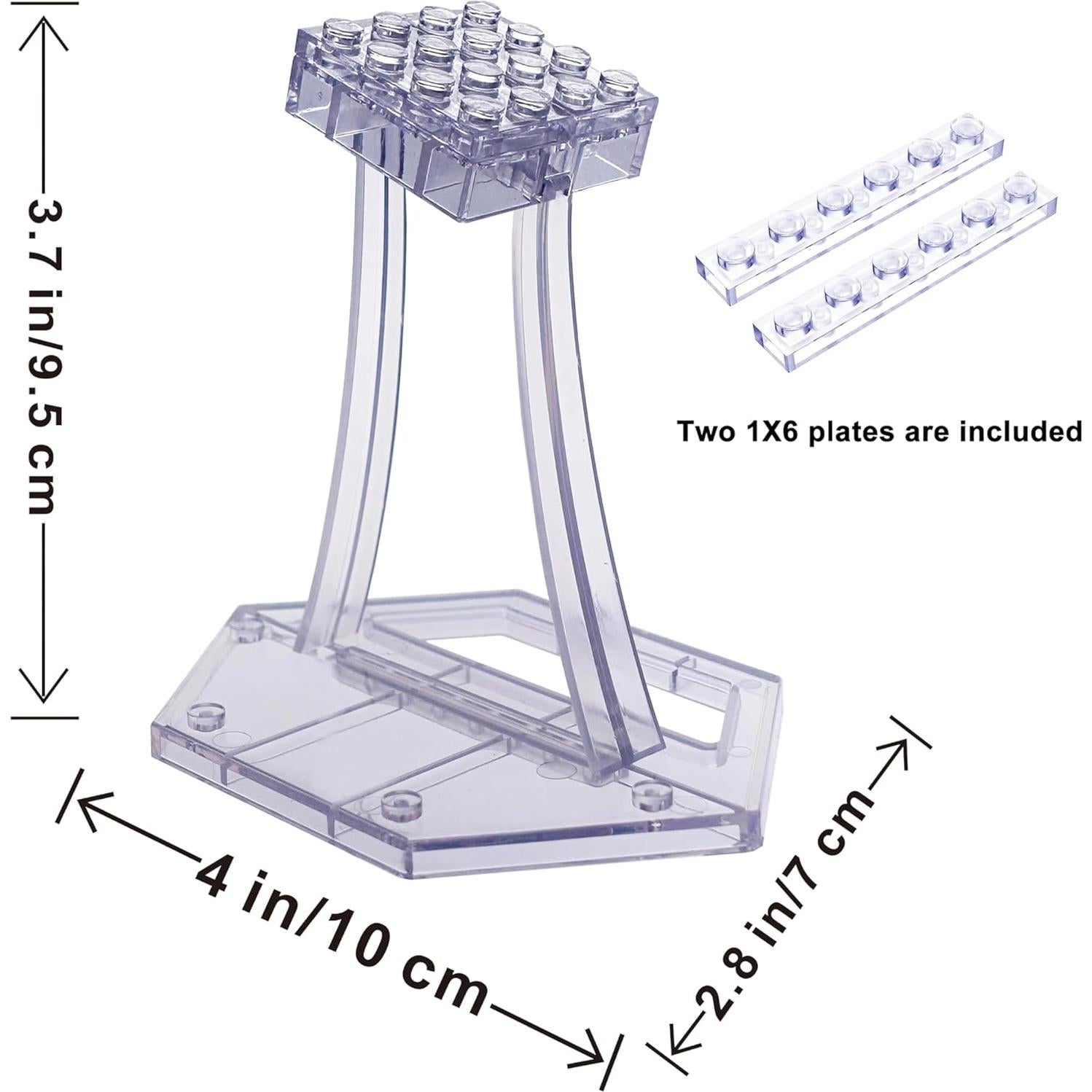 Soporte de exhibición LEGO BrickVisions 4x4 transparente