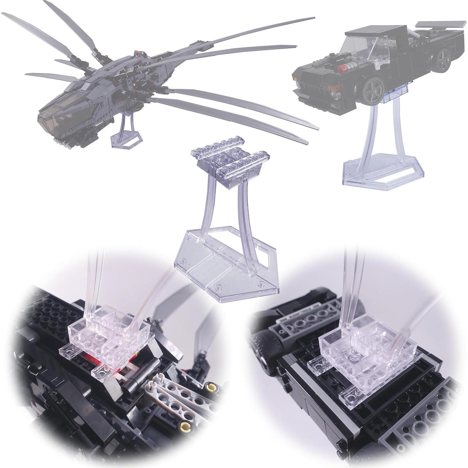 Soporte de exhibición LEGO BrickVisions 4x4 transparente