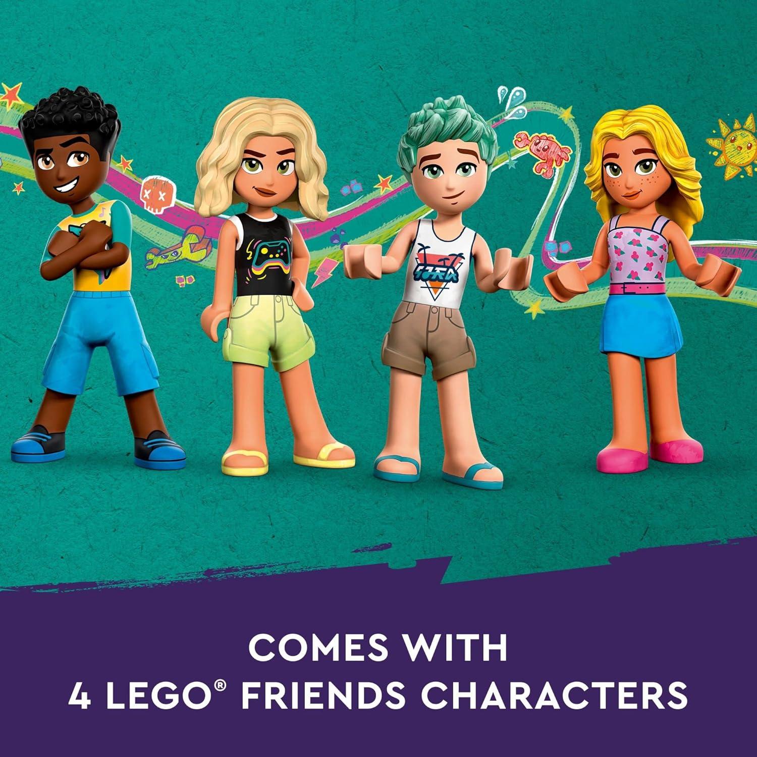 LEGO Friends Parque Diversiones Playa 41737 con Carrusel y Olas