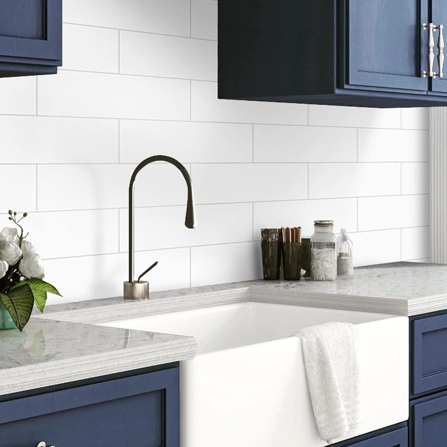 30 Hojas Azulejos Subway Autoadhesivos INNO STICKERS 4x30cm