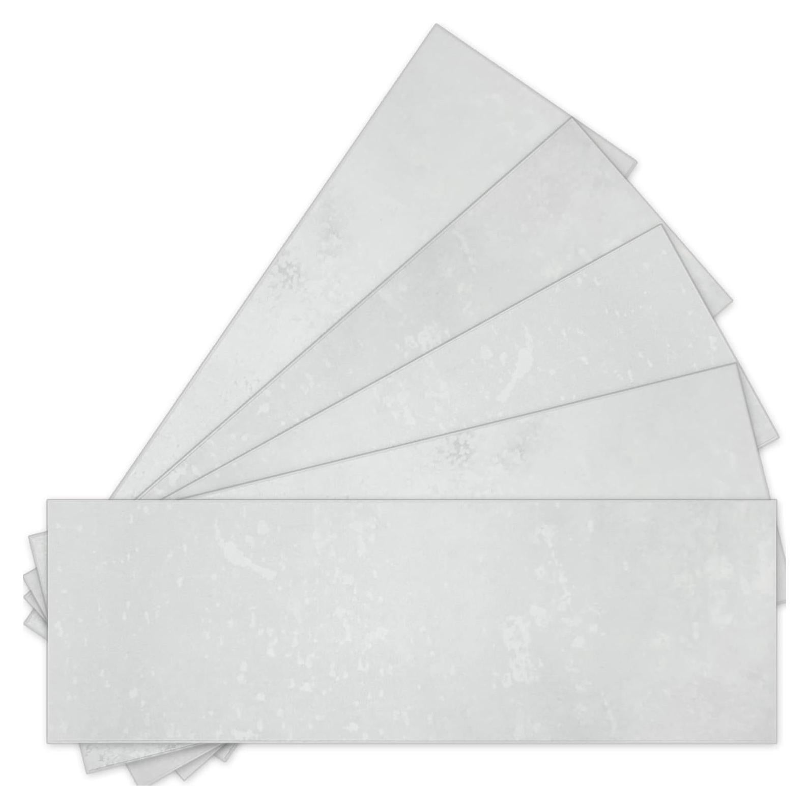 30 Hojas Azulejos Autoadhesivos INNO 10.16x30.48 cm Gris Cemento