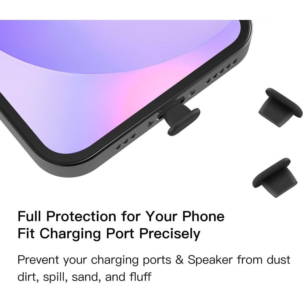 20 Tapones Anti Polvo para iPhone 14, 13, 12, 11 y más