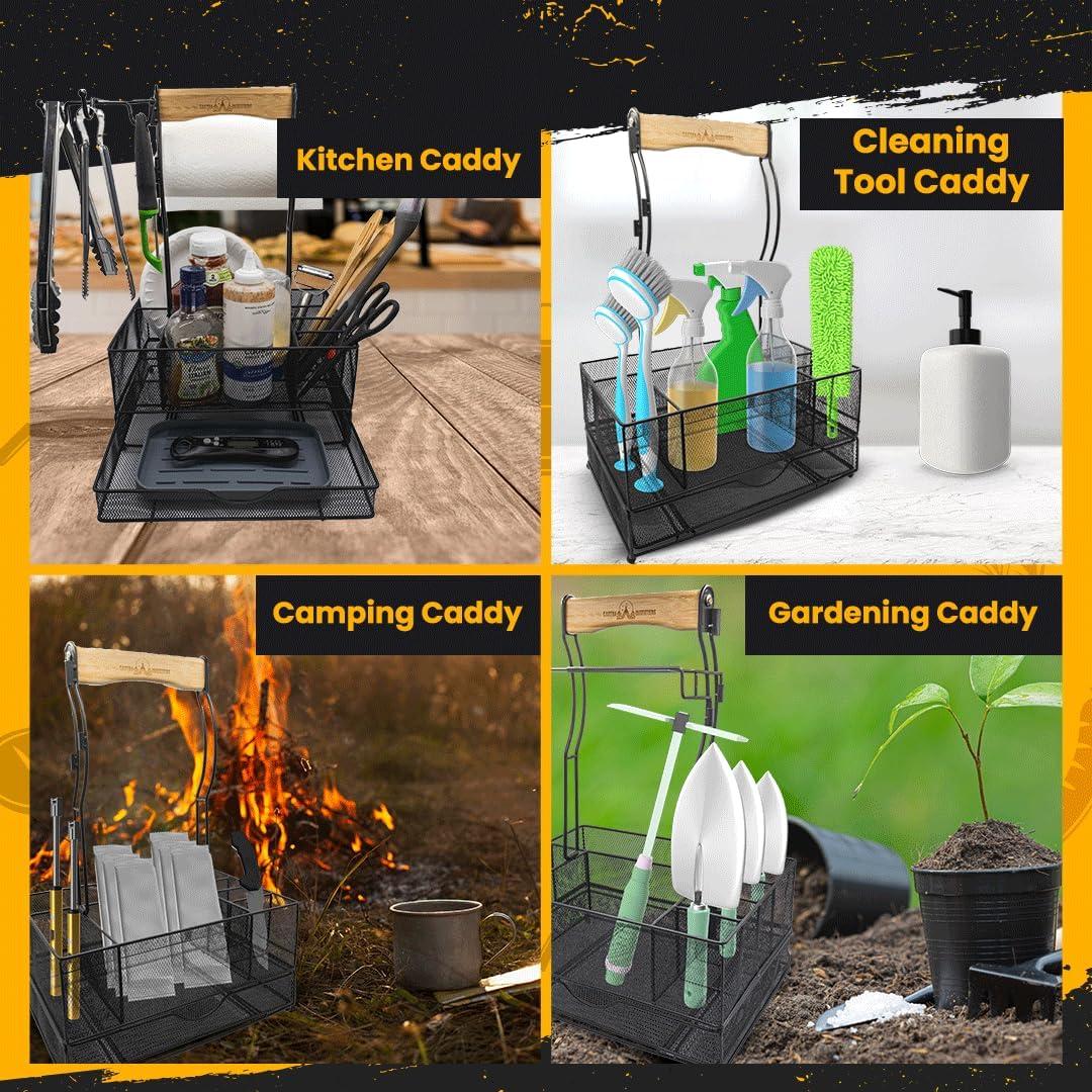 Caddy de Parrilla Plegable Castra Outfitters 34x24 cm Negro