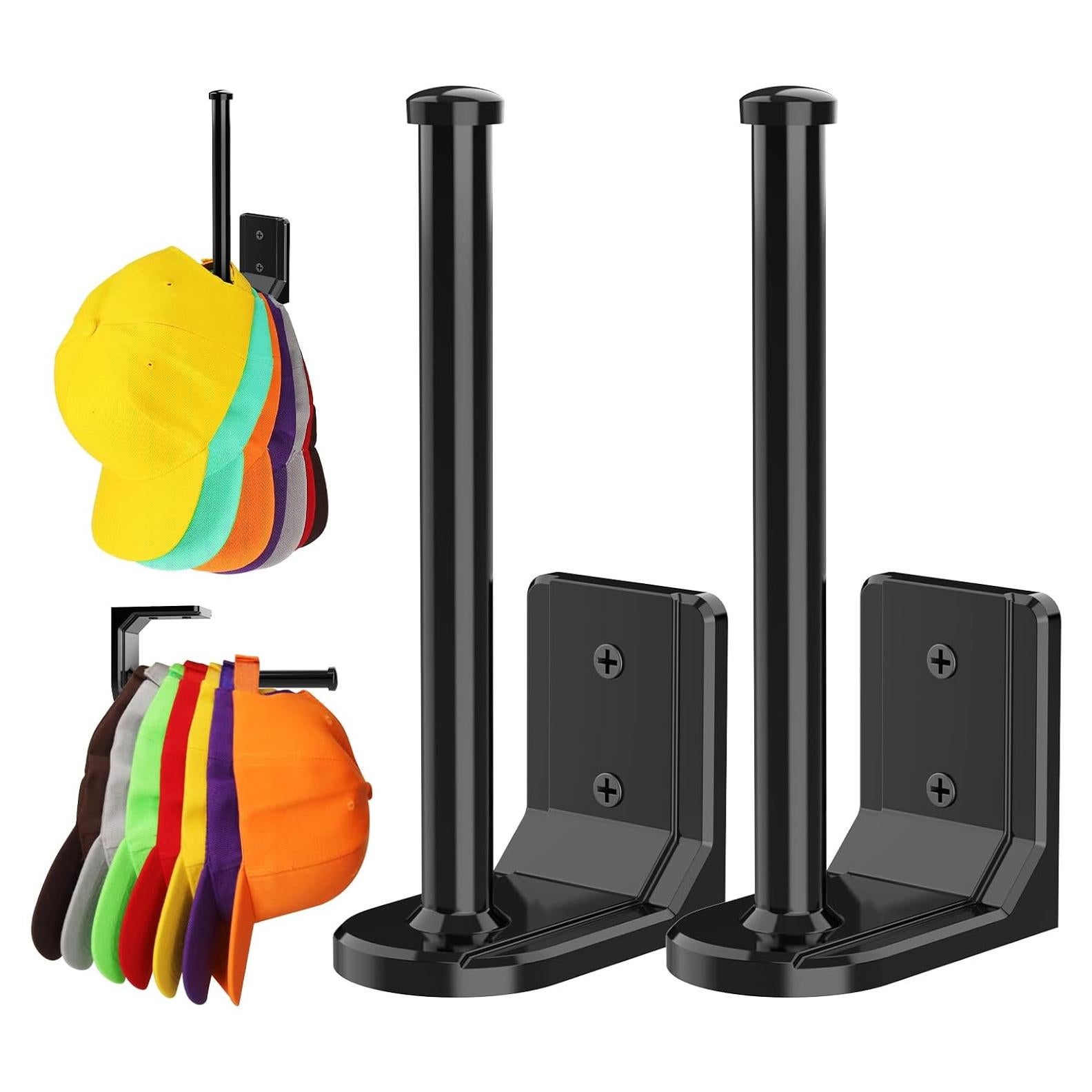 Organizador de Gorras HzTinT Negro 2 Paquete Montaje Pared