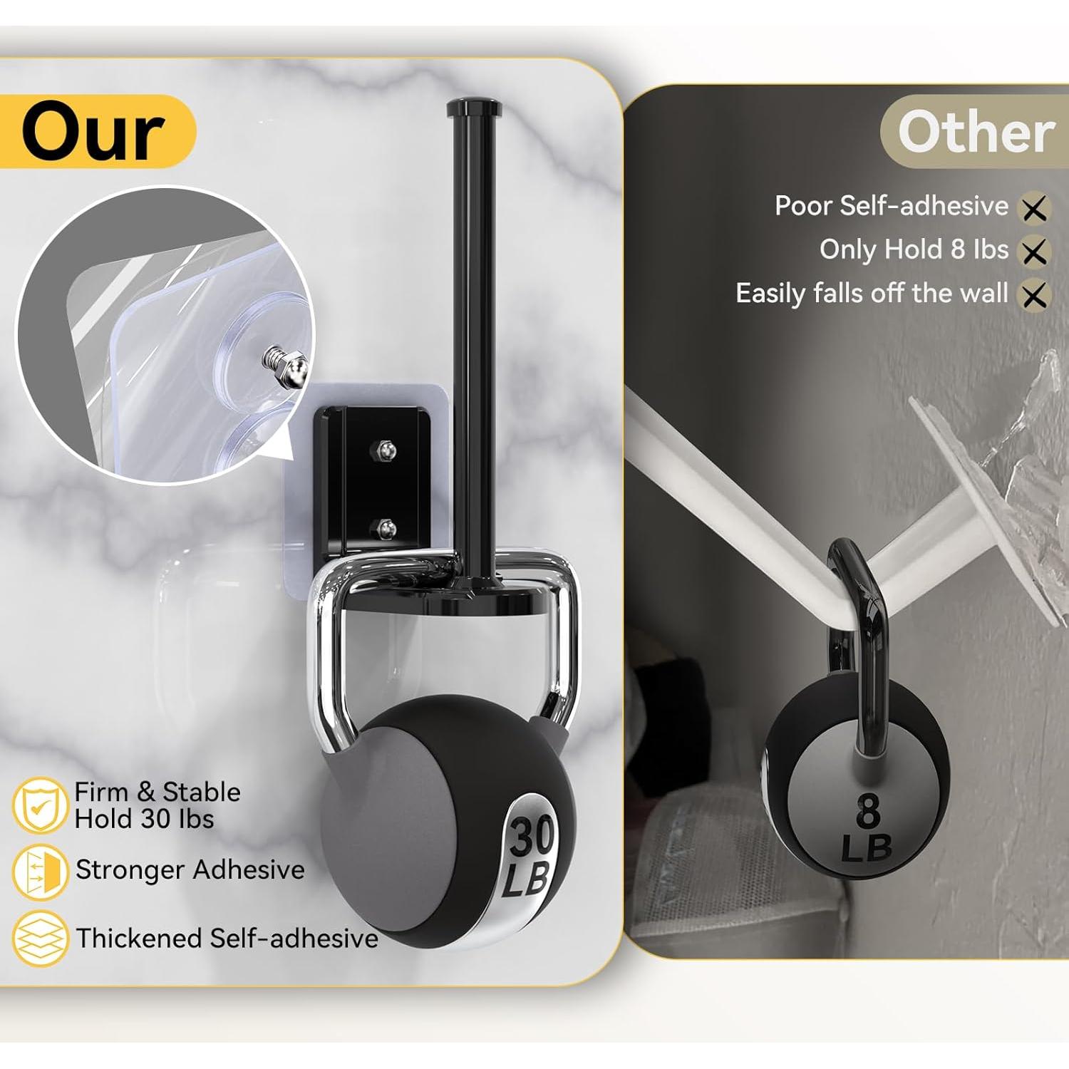 Organizador de Gorras HzTinT Negro 2 Paquete Montaje Pared