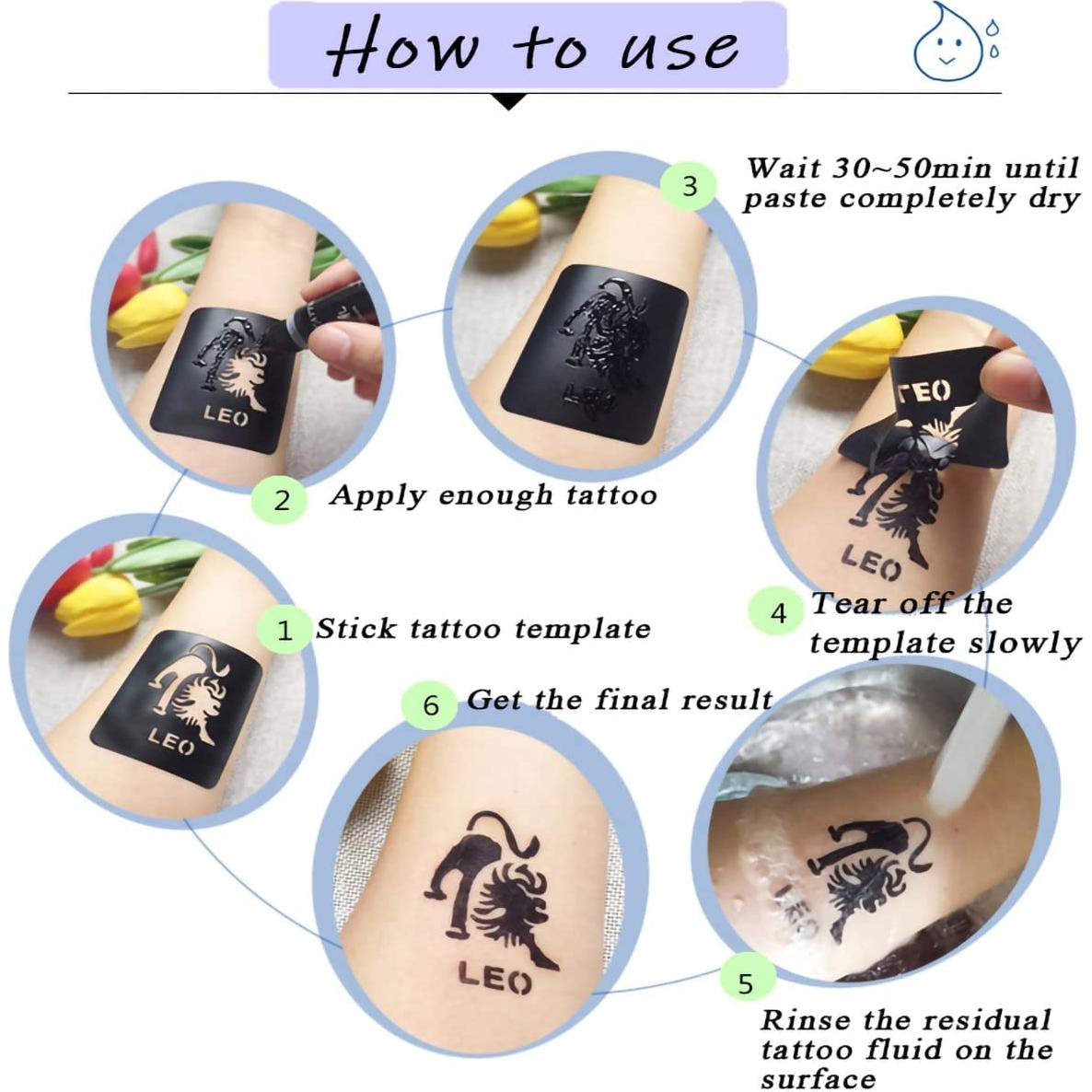 Kit de Tatuajes Temporales NewCraft 8 Botellas Tinta 15ml