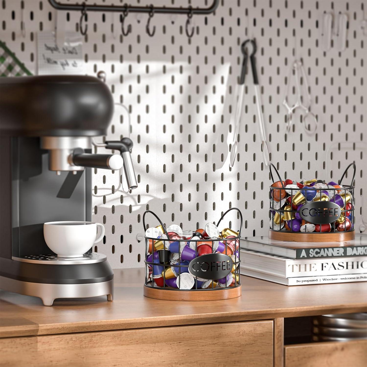 Soporte para cápsulas de café APOIMNA Negro 12.7x12.7 cm