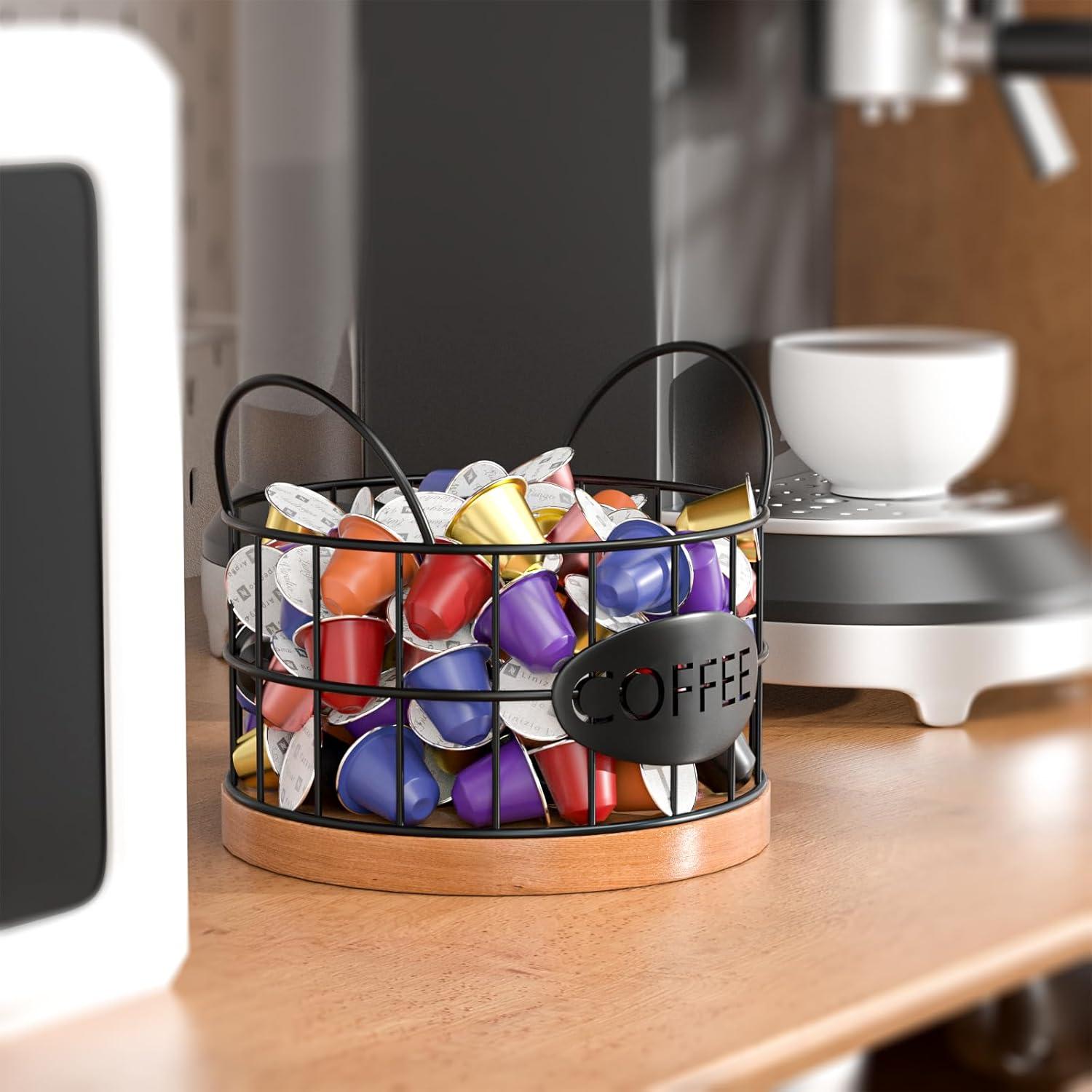 Soporte para cápsulas de café APOIMNA Negro 12.7x12.7 cm