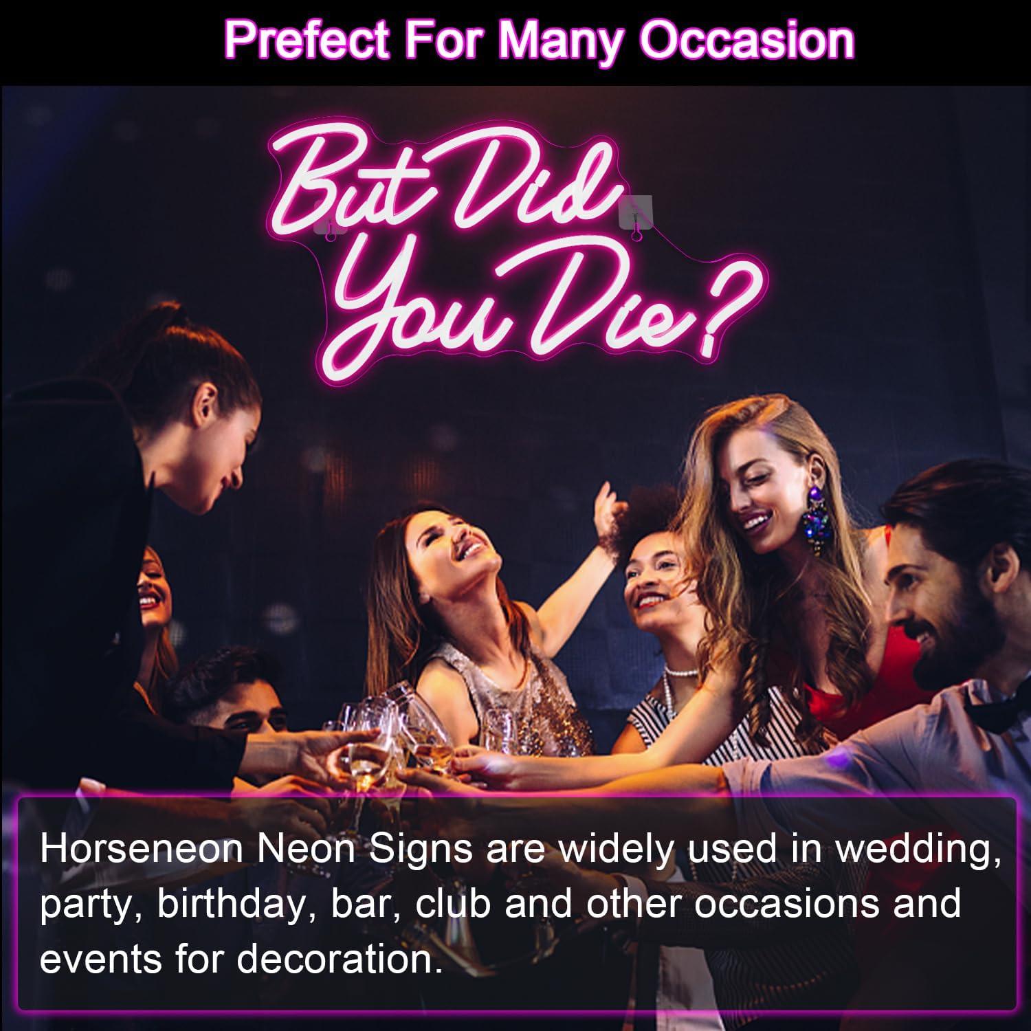 Letrero de Neón LED Rosa Pero ¿Te Moriste? 22.6x42 cm