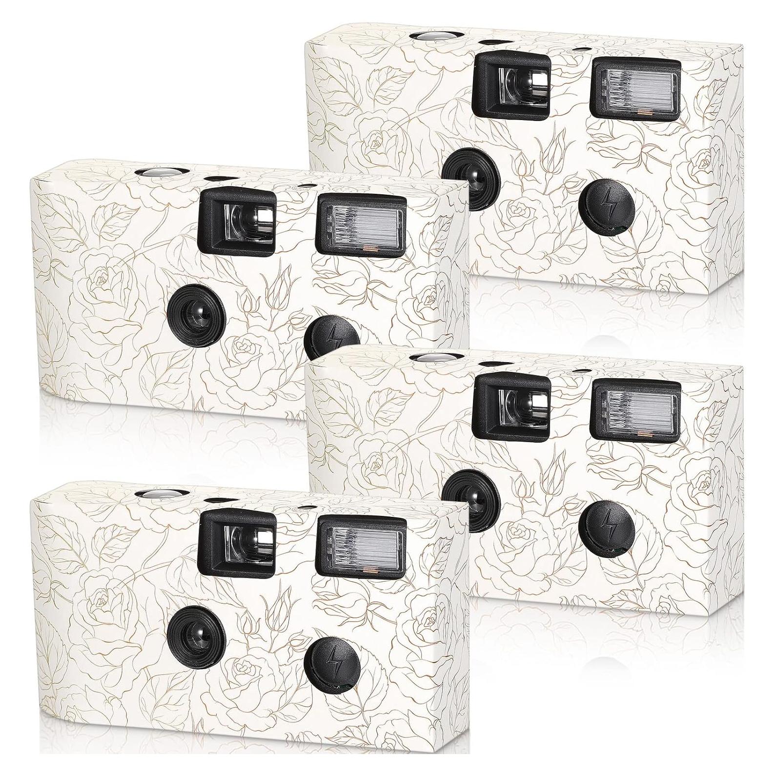Cámara Desechable Zhengmy 4 Pack con Flash 34mm Blanco y Negro