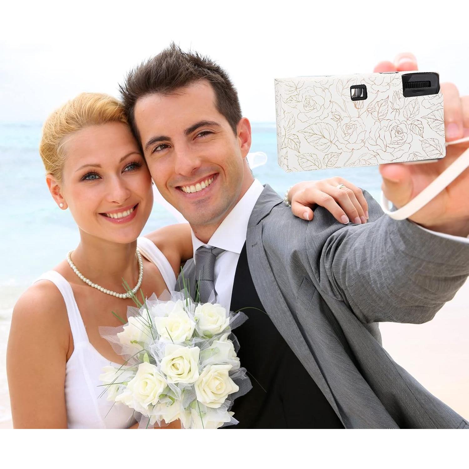 Cámara Desechable Zhengmy 4 Pack con Flash 34mm Blanco y Negro