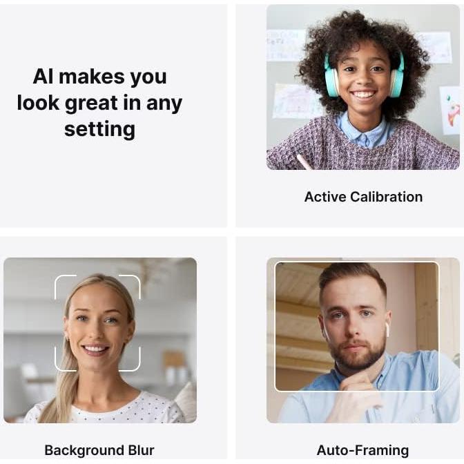 Cámara Web 4K LUMINA LX011 Gris Atómico con IA y Micrófonos