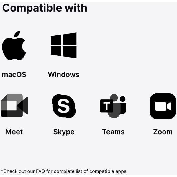 Cámara Web 4K LUMINA LX011 Gris Atómico con IA y Micrófonos
