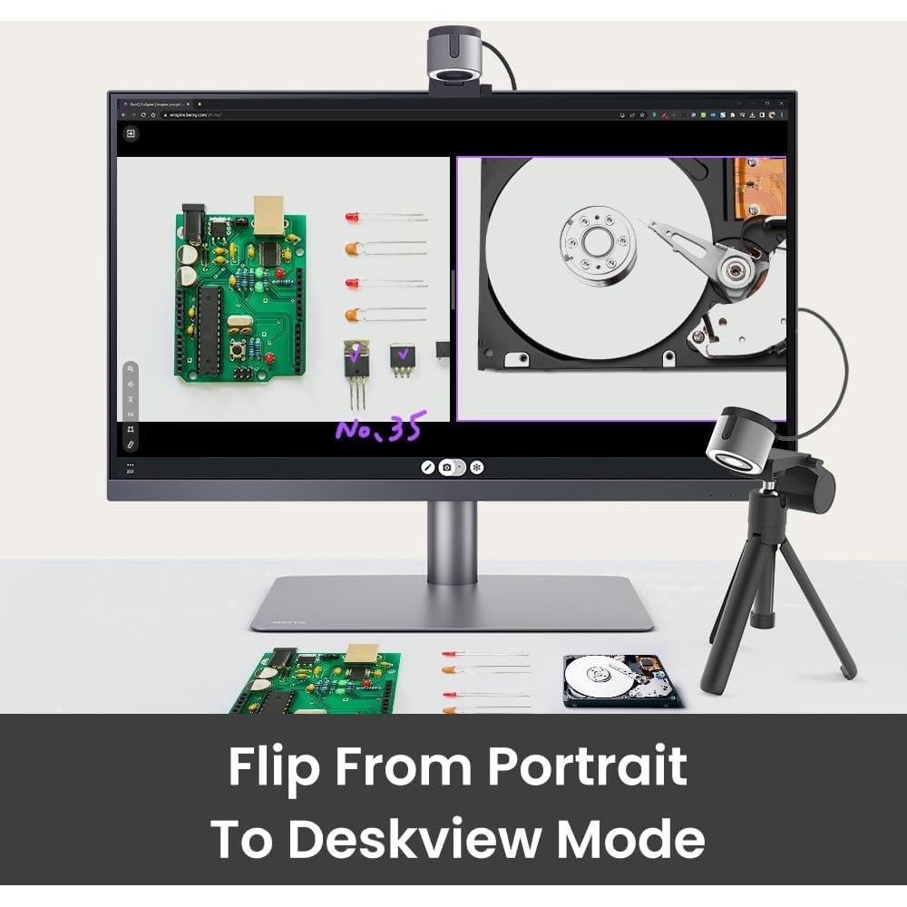 Webcam BenQ ideaCam S1 Plus con Lente Macro 15X y Luz