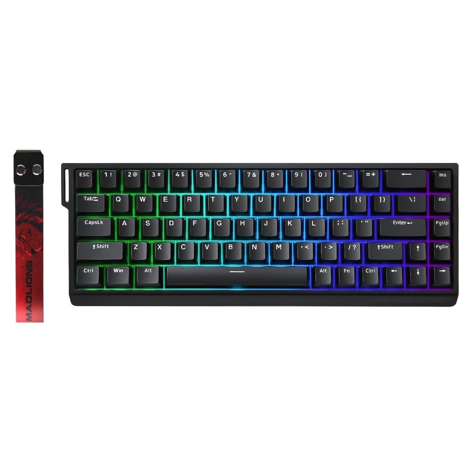 Teclado Mecánico Gaming YUNZII MAD68 HE 60% RGB Interruptor Pro Ámbar