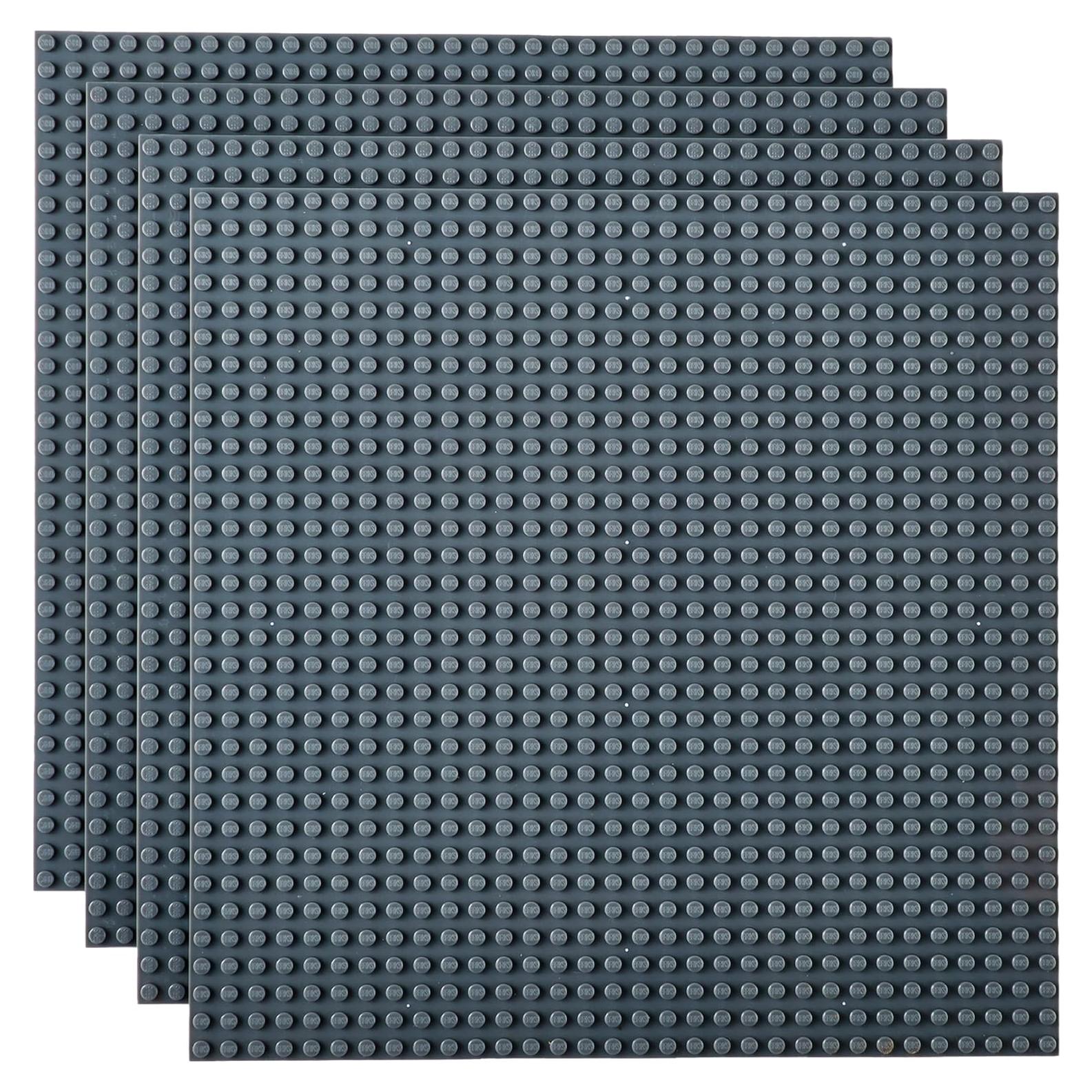 Placas Base Apilables Strictly Briks 4 Piezas 25,4 cm Gris