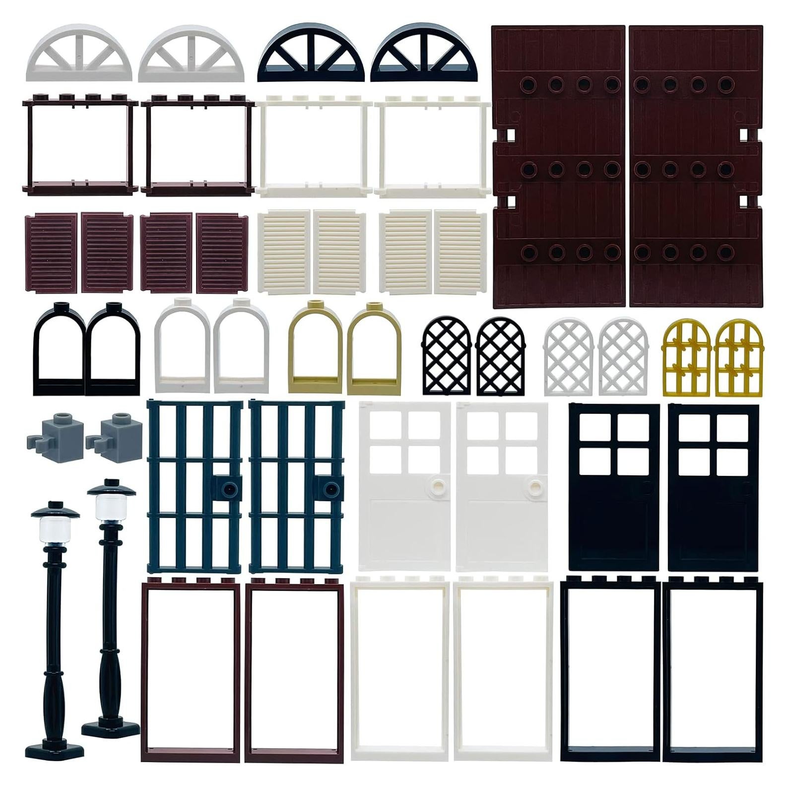 Kit de Accesorios para Ladrillos de Construcción - 52 Piezas