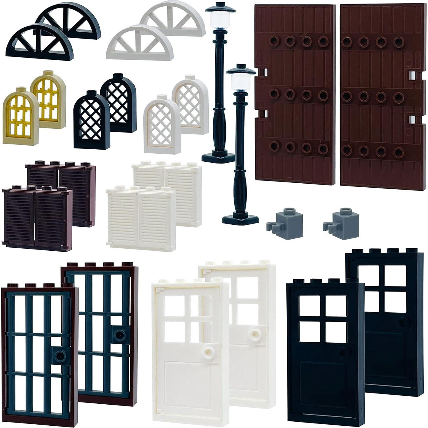 Kit de Accesorios para Ladrillos de Construcción - 52 Piezas