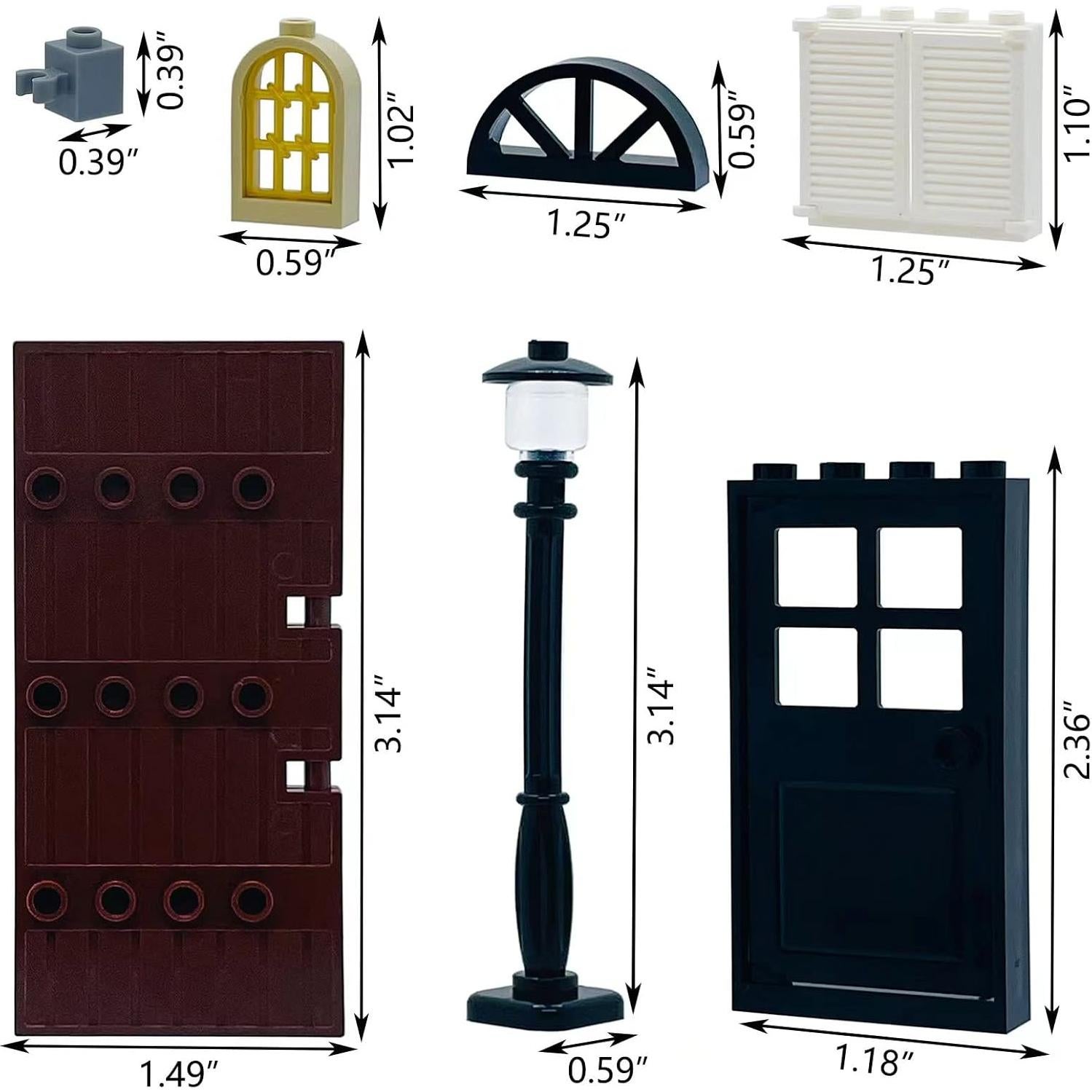 Kit de Accesorios para Ladrillos de Construcción - 52 Piezas