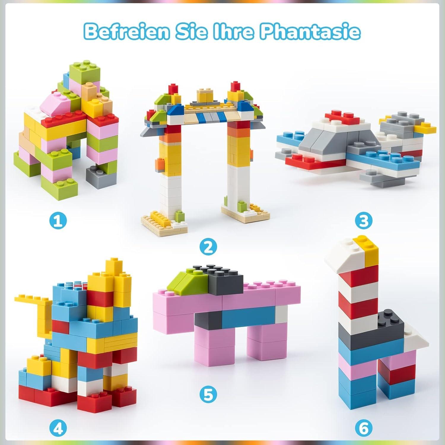 Bloques de Construcción WYSWYG 1200 Piezas 12 Colores