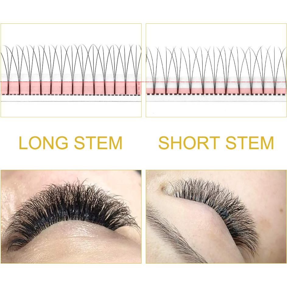 Extensiones de Pestañas Premontadas PRO LASH 3D C 0.07 9-16mm