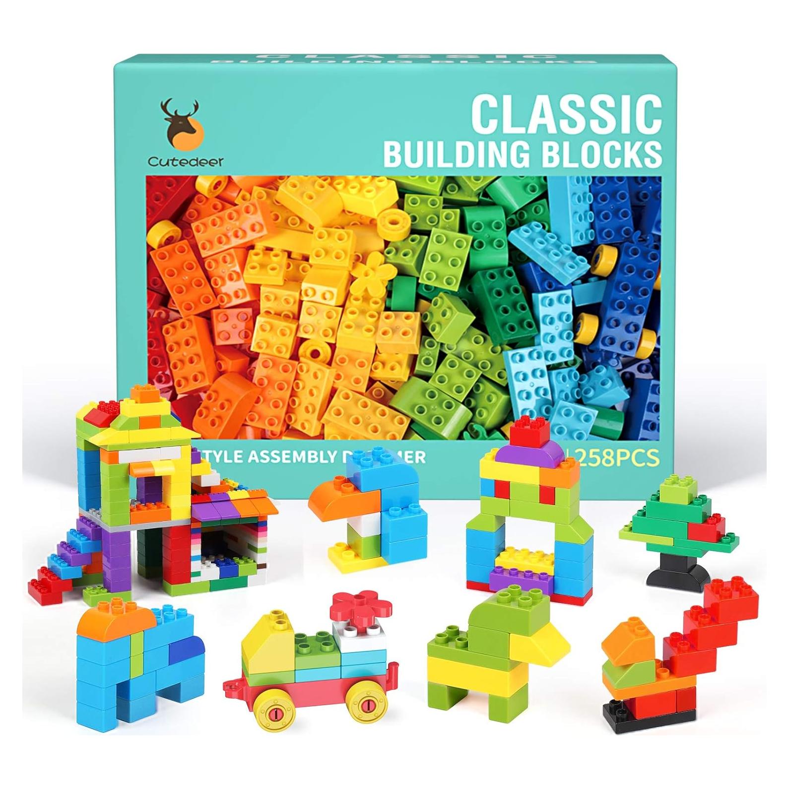 Set de Bloques de Construcción Cutedeer 258 Piezas Juguete STEM