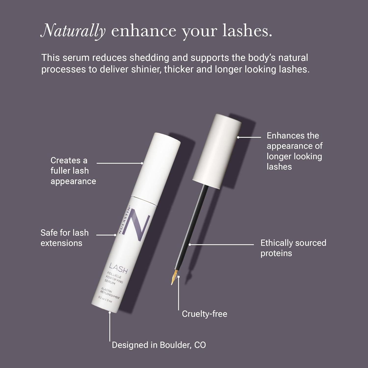 Suero de Pestañas NULASTIN 3 ml Fortificante y Mejorador