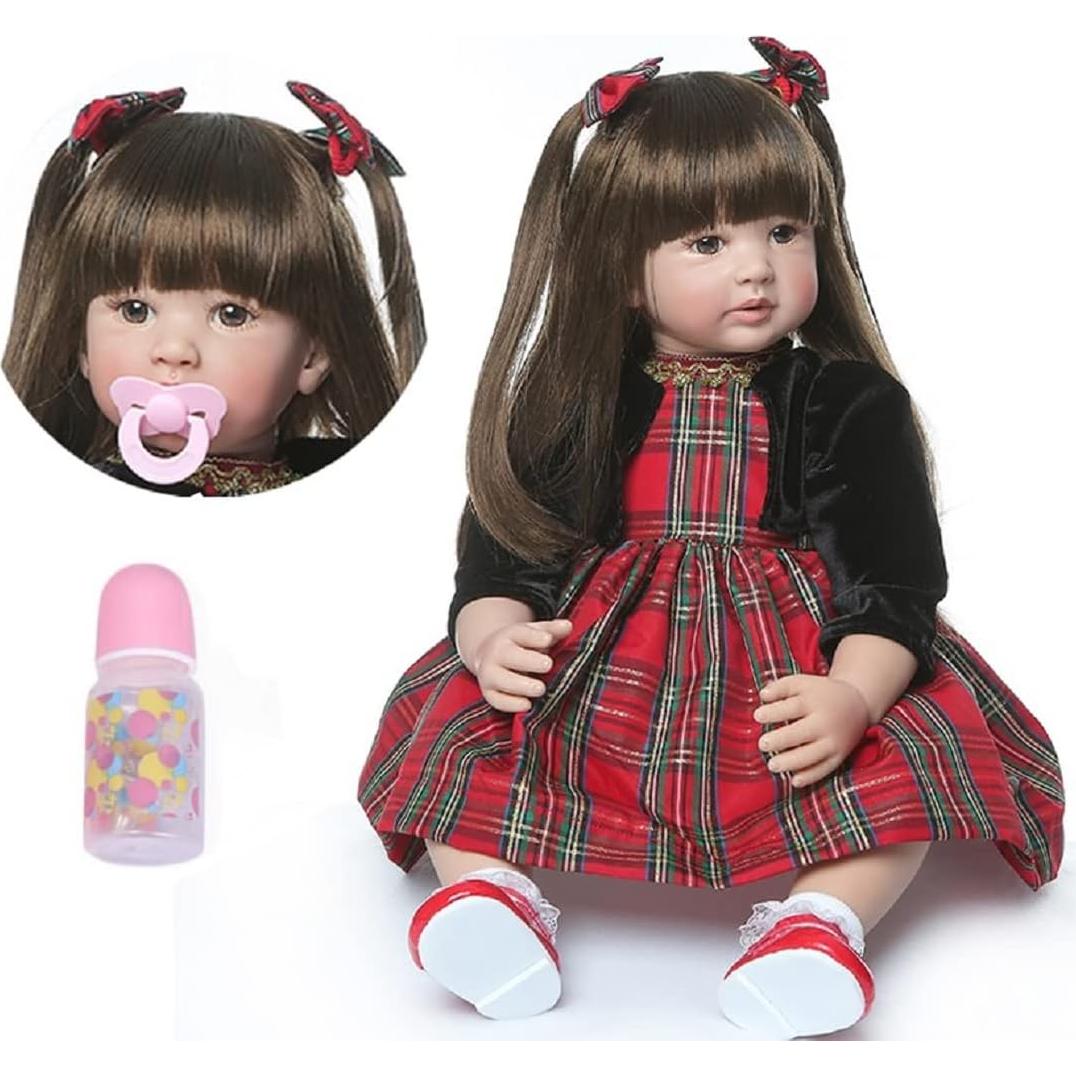 Muñeca Reborn iCradle 60 cm Niña Silicona Realista