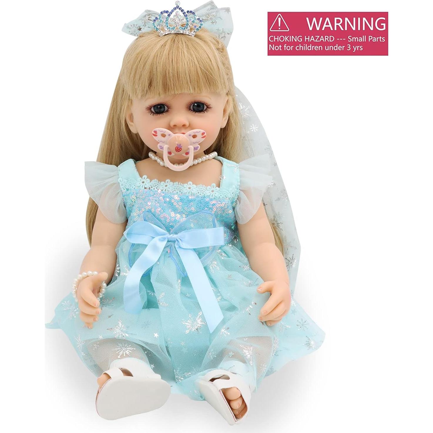 Muñeca Bebé Realista JURONG 55.88 cm Silicona Completa